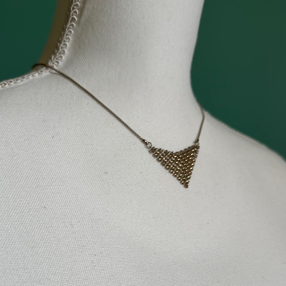 New York & Company Silver Geometric Necklace - Picture 2 of 7